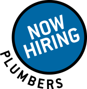 Now Hiring icon in blue circle.