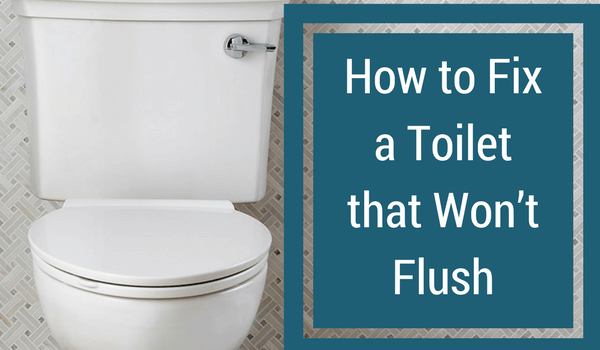 How to Fix a Toilet that Won't Flush