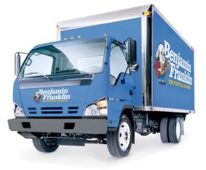 The Benjamin Franklin Plumbing BCS Toilet Repair Truck 