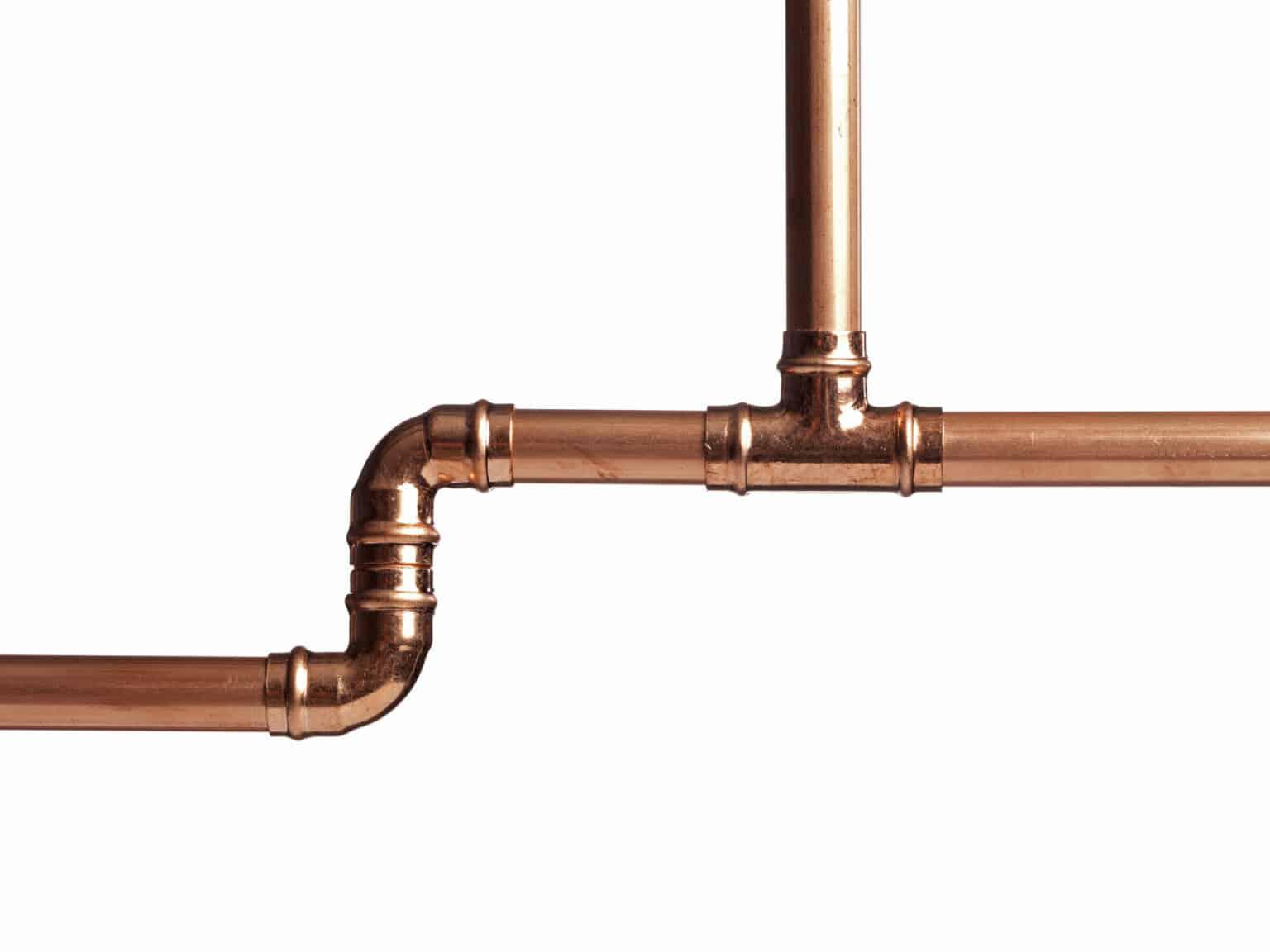 copper plumbing piping