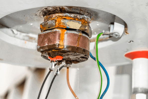 corroded water heater