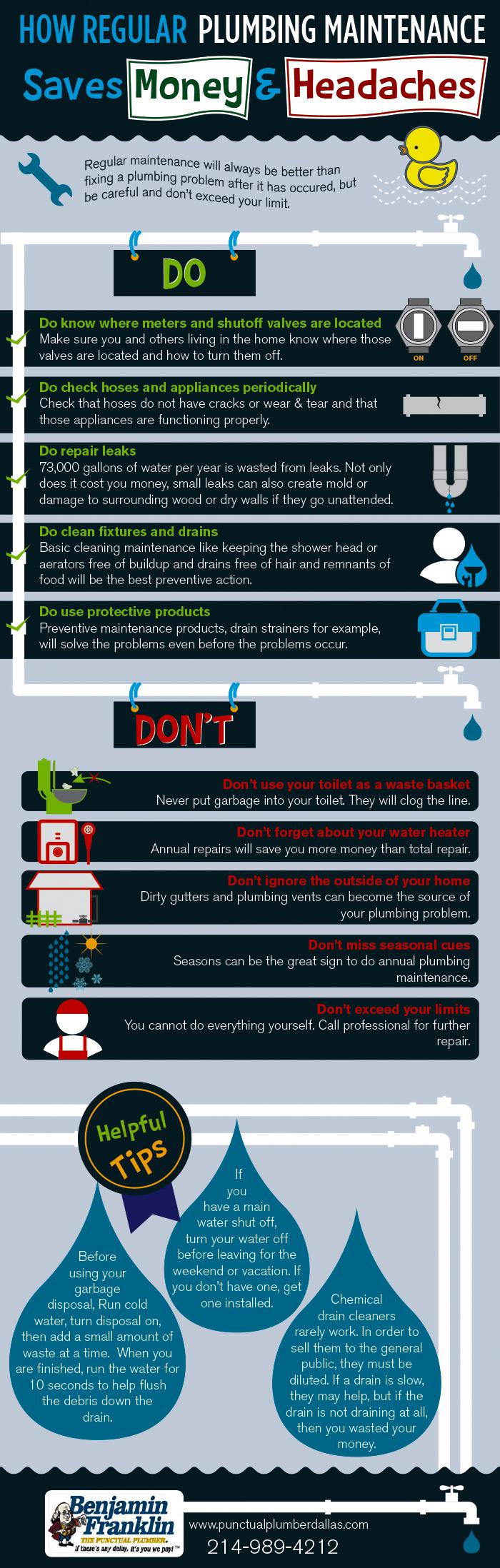 Plumbing Maintenance Infographic