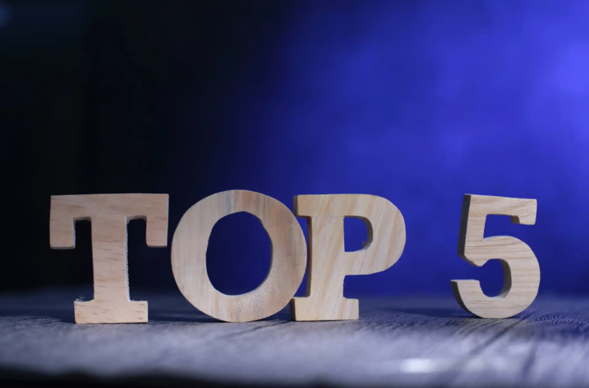 "Top 5" in wooden blocks