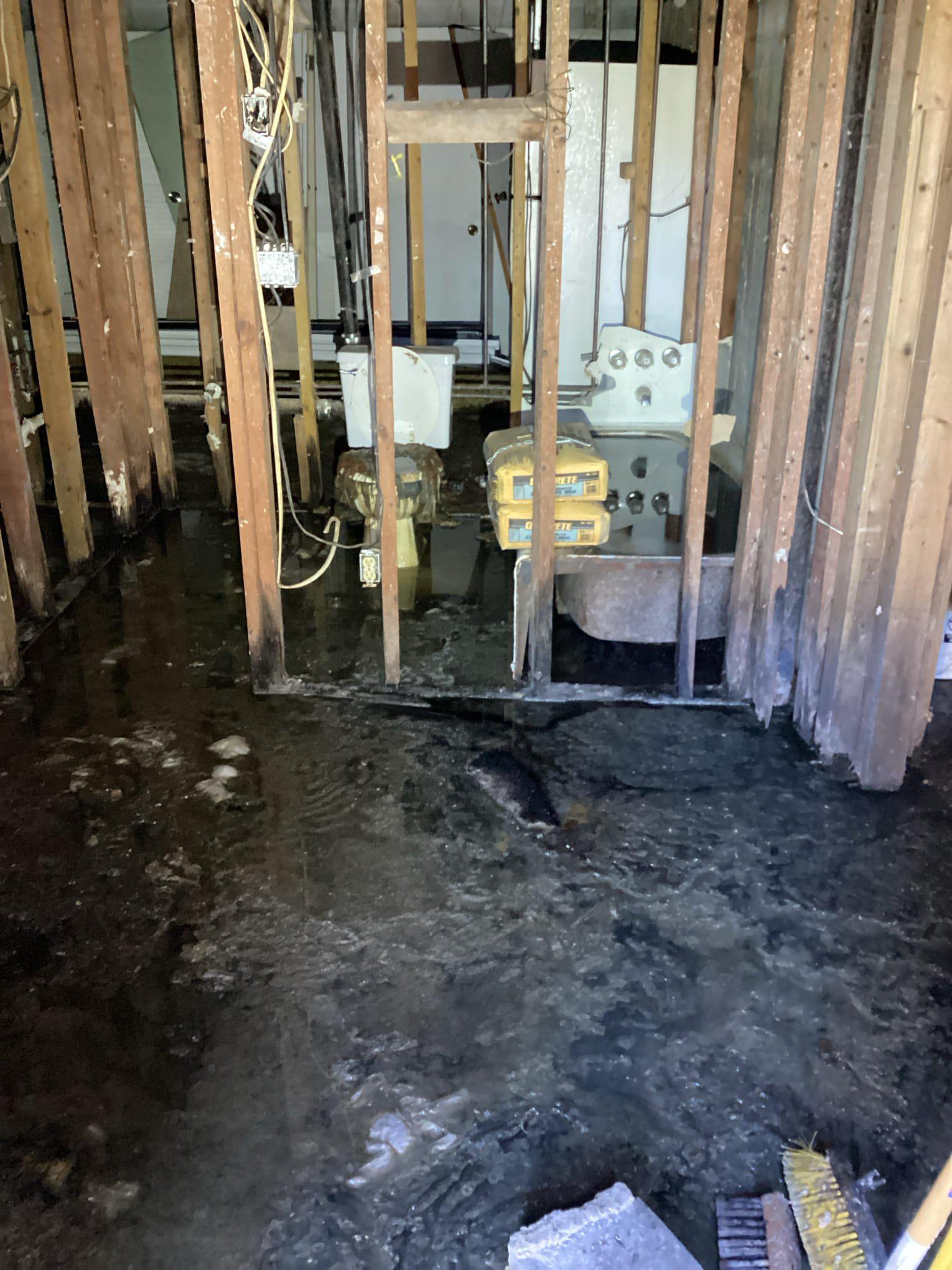 Sewer Line Replacement in Winston-Salem After a Fiber Optic Cable Was Bored Through the Pipe